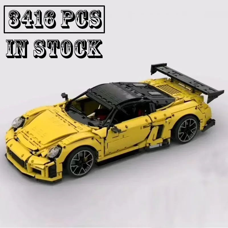 Nouvelle technologie MOC-148228 9FF échelle GT9-R 1:8 Sbuilding nuit Hypercar Super voiture de course assemblage jouets modèle garçons cadeaux d'anniversaire