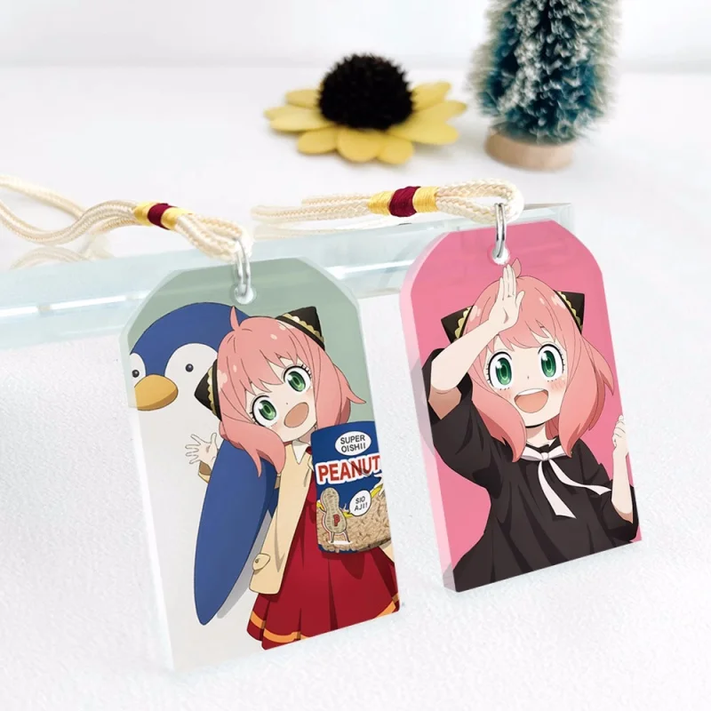 

Anime Spy Family Anya Forger Transparent Keychain Cosplay Acrylic Figure Keyring Kids Collection Toy 7485