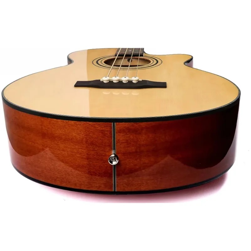 Surpass Music High Quality Four String Acoustic Electric Bass Guitar for Beginners view 3