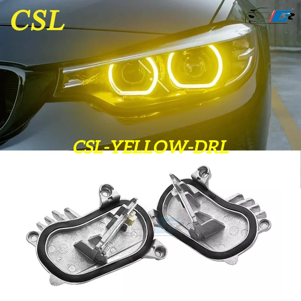 

FULOWAY Yellow Angel Eyes Module For BMW 4 Series F32 F33 F36 M4 DRL Multicolor Daytime Running Lights 63117493227 63117493228/7