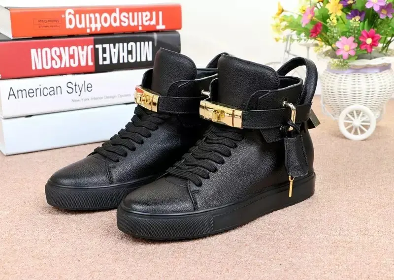 

Leather High Top oes Men's Casual Autumn Winter High Help Board oes Trendy Briti Sle Comfortable Breathable Rubber Sole