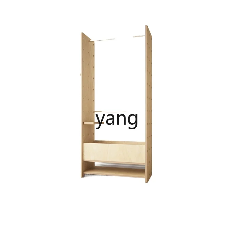 yjq random hole board storage hanging clothes ocean board medieval floor solid wood clothes and hats rack