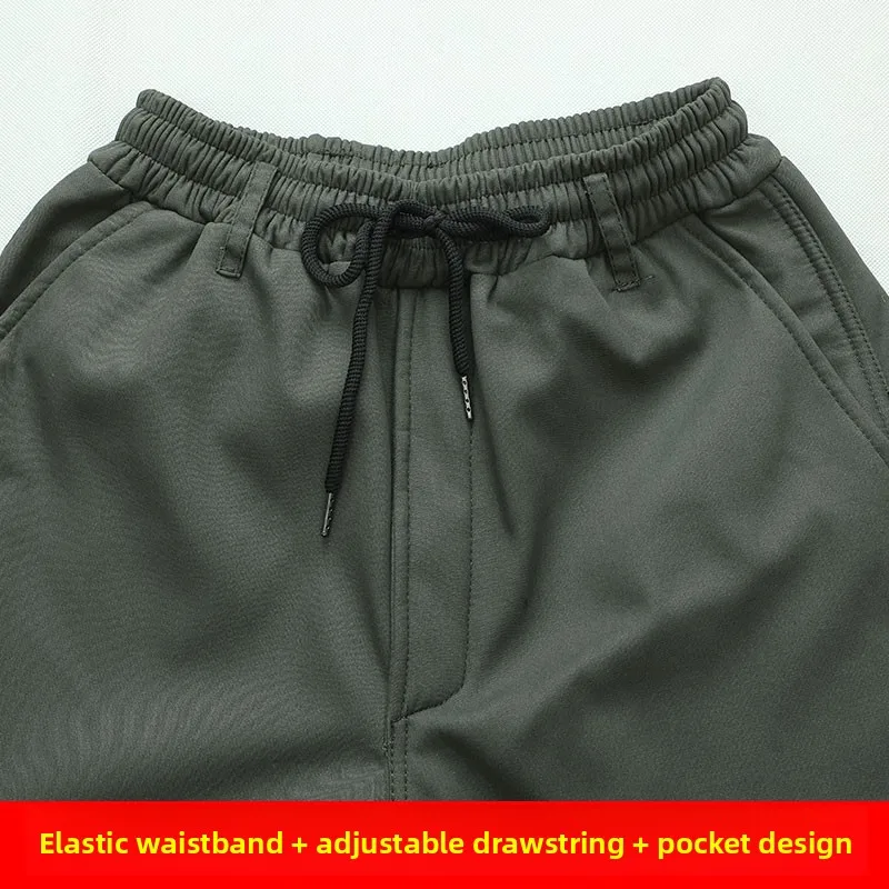 Thiened Long Sve Men's Workwear Winter Anti-Cold Wear Resistant Cotton Jaet Fce Lined Labor Protection Suit for Fac...