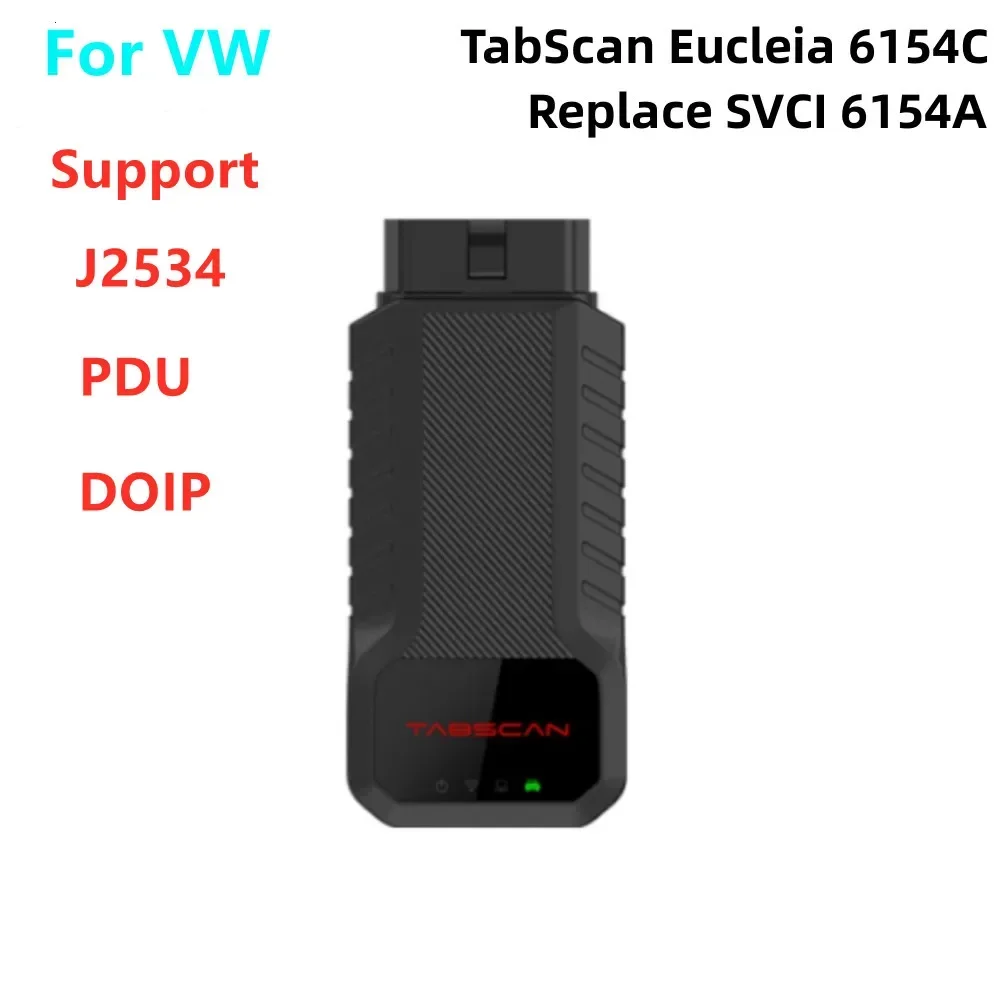 

Tabscan Eucleia 6154C For VW OBD2 Diagnostic Tool Support ECU Coding J2534 PDU DOIP Protocols Replace of SVCI 6154A Diagnosis A+