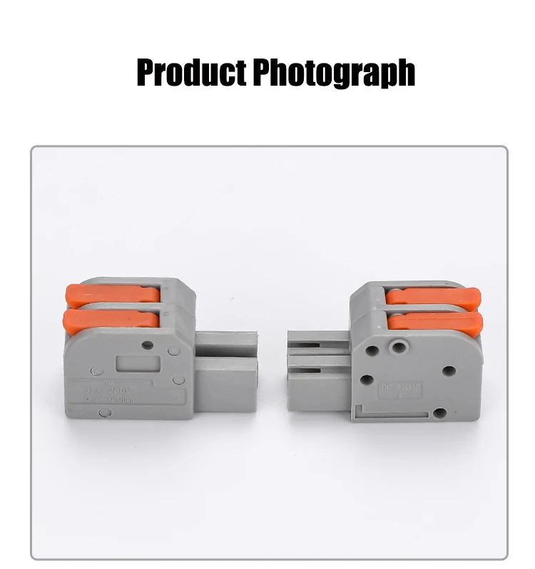 Männlich weiblich Docking Mini Quick Wire Connector Universelle kompakte elektrische Verkabelungsanschlüsse Push-in-Leiterklemmenblock – Detail 10