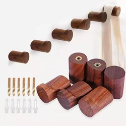 Beech Wood Black Walnut Hook Modern Minimalist Coat Hook Closet Hanger Towel Rack Hook Home Keys Decoration Wall Mounted Hook