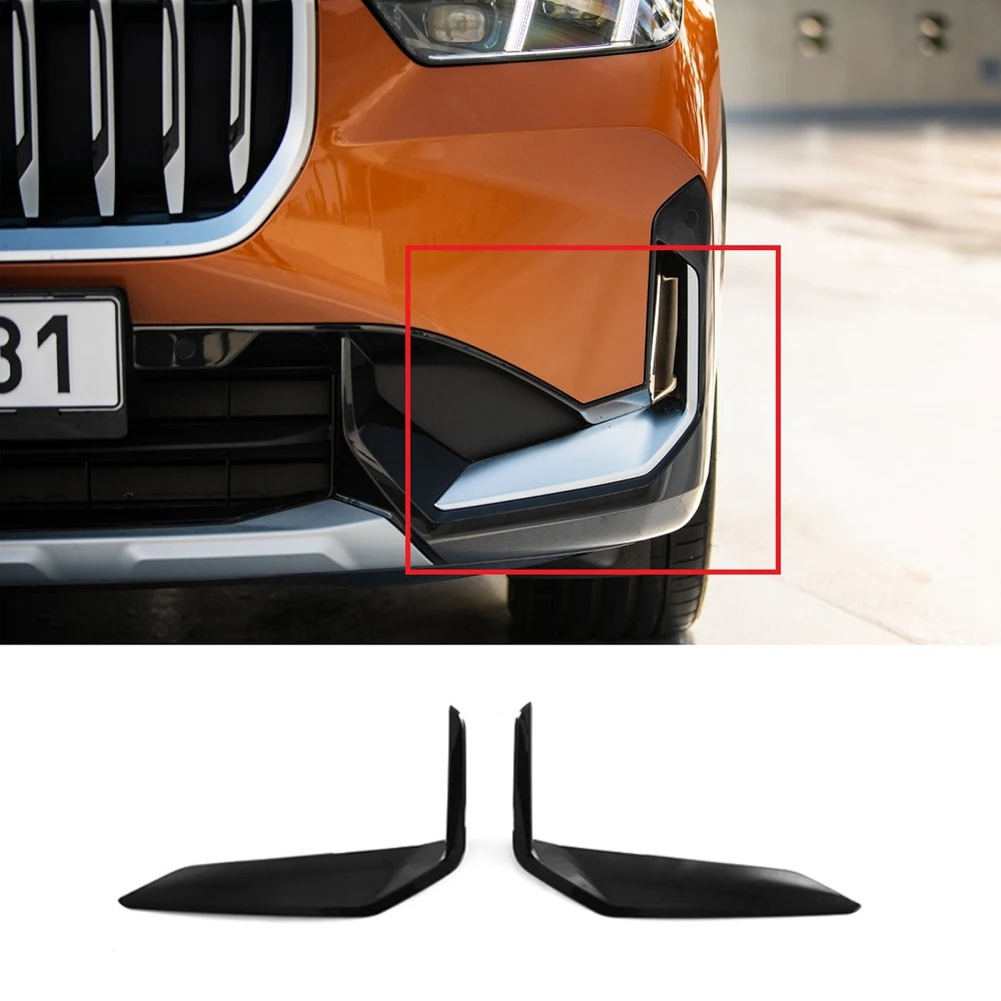 AU05 -For BMW X1 U11 2023 2024 Xline Front Bumper Air Vent Splitter Lip Fog Lamp Grille Trim Accessories