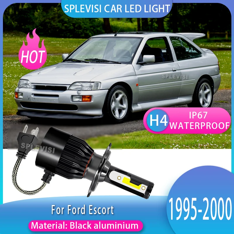 

2pcs Consistent Performance LED Car Headlight Long Longevity H4 Headlamp For Ford Escort 1995 1996 1997 1998 1999 2000