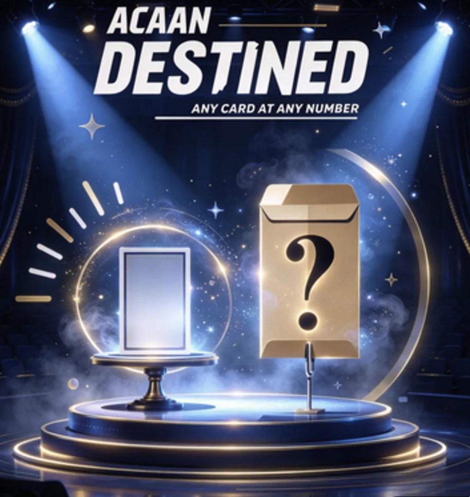 Close up Magic Props ACAAN Destined Gimmick Any Card Any Number Prophecy Envelope Poker Deck Magic Tricks Illusions Mentalism