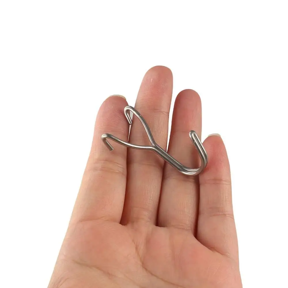 

10 pcs Wall Mesh Peg Board Hook Display Wall-mounted Stainless Steel Pegs Storage Racks Hardware Fastener