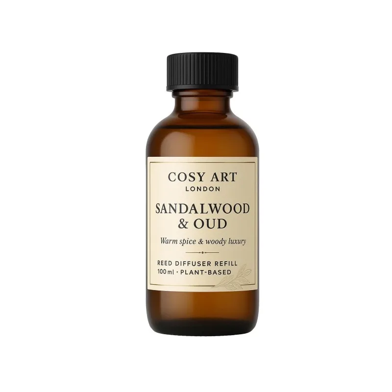 Sandalwood & Oud Reed Diffuser Aroma Oil,Home Fragrance Refill,100ML