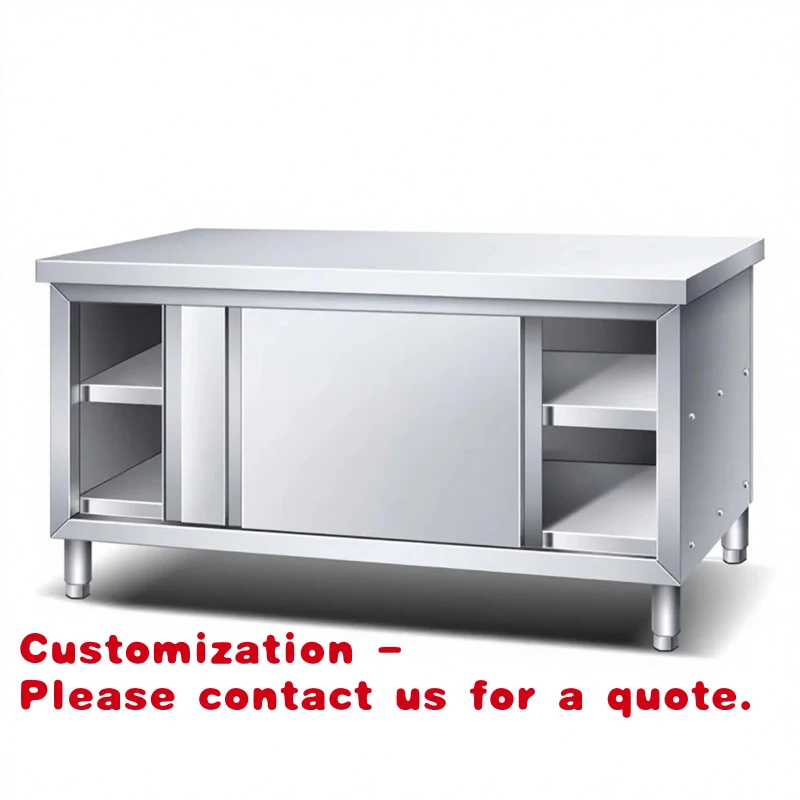 

Customize.Stainless Steel Workbench Kitchen Countertop Chopping Board Storage Cabinet Disassembly Commercial Restaurant Operatin