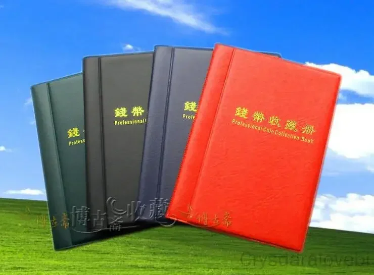60 Piece/Coin Collection Album Coin Storage Book Can Put Less than 40 Mm Coins Have Anti-slip Cover Coin Hold Book 6 Grids/page