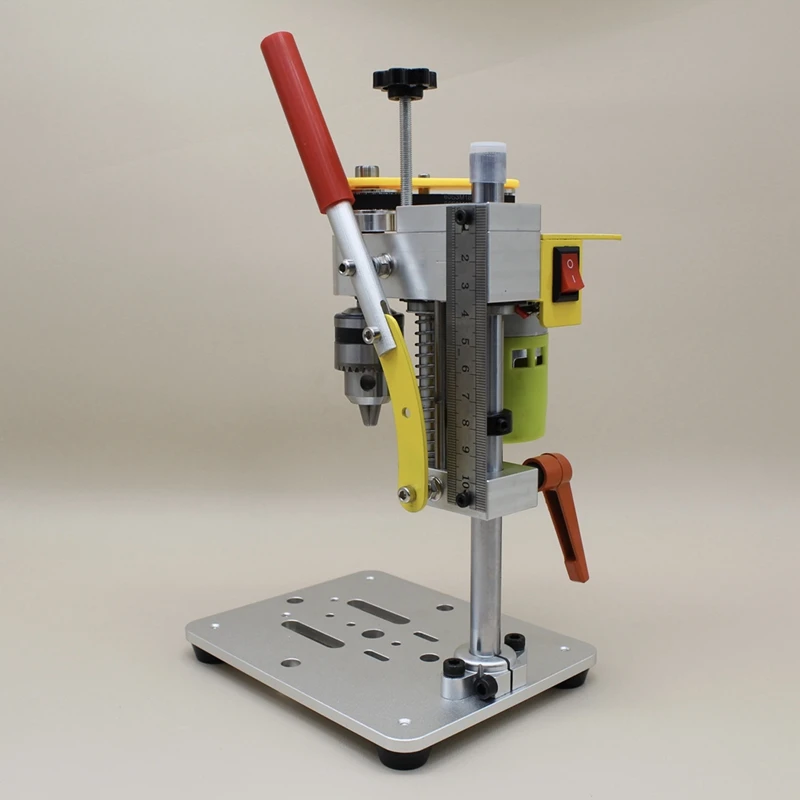 Minimáquina perforadora de mesa de prensa de taladro B10, Portabrocas de precisión, Motor 795, Metal, madera, Jade, herramienta para manualidades DIY