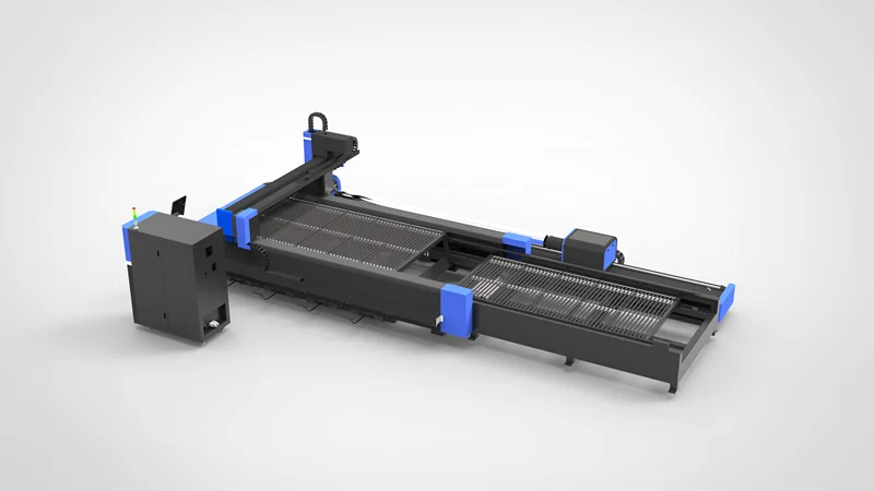 Fiber Laser Cutting Machine with Exchange Worktable & Rotary AKJ1530-FCR