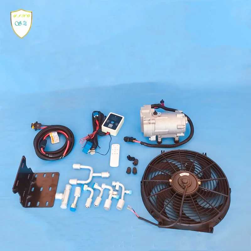 مكيف هواء يعمل بالطاقة الشمسية بمبرد تلقائي فائق الجودة لوقوف السيارات بقوة 12 فولت #3