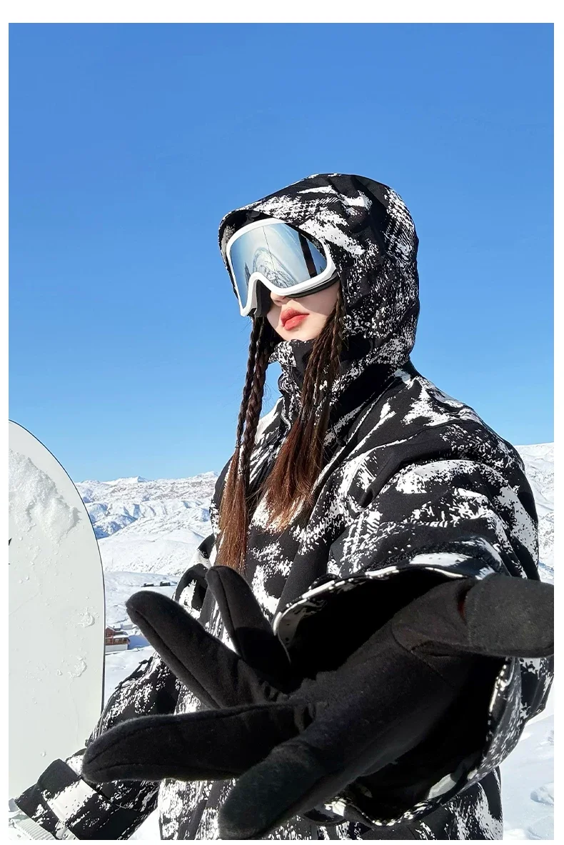 2026 John Snow Skianzug für Damen und Herren, Wasserdicht, Winddicht, Warm, Vollständig Gummiversiegelt, Neuer Ski-Oberteil – Detail 27