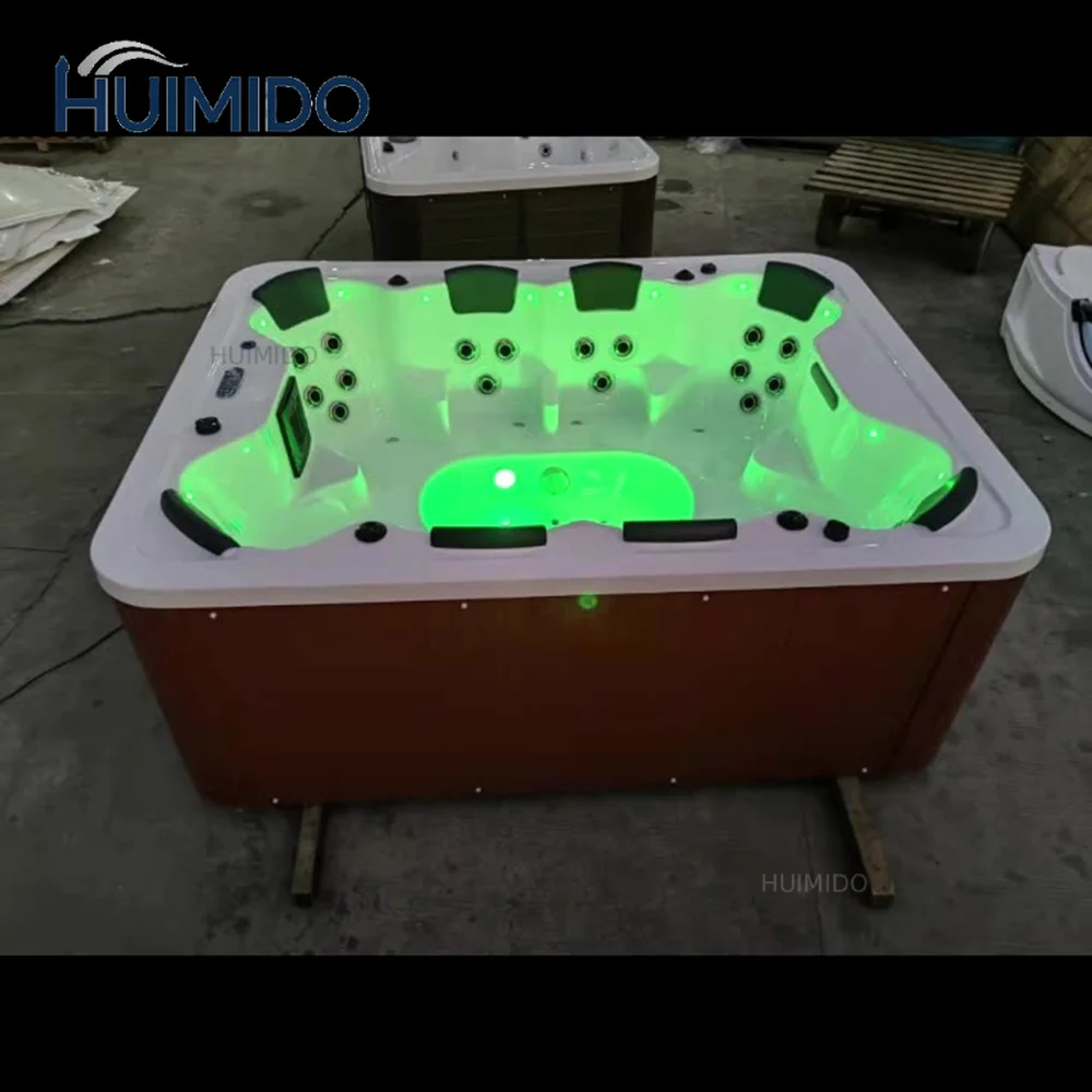 8 People Acrylic Swimming Pool Whirlpool Bathtub Hydromassage Surfing Massage SPA 2690X2090X1010mm RS058B