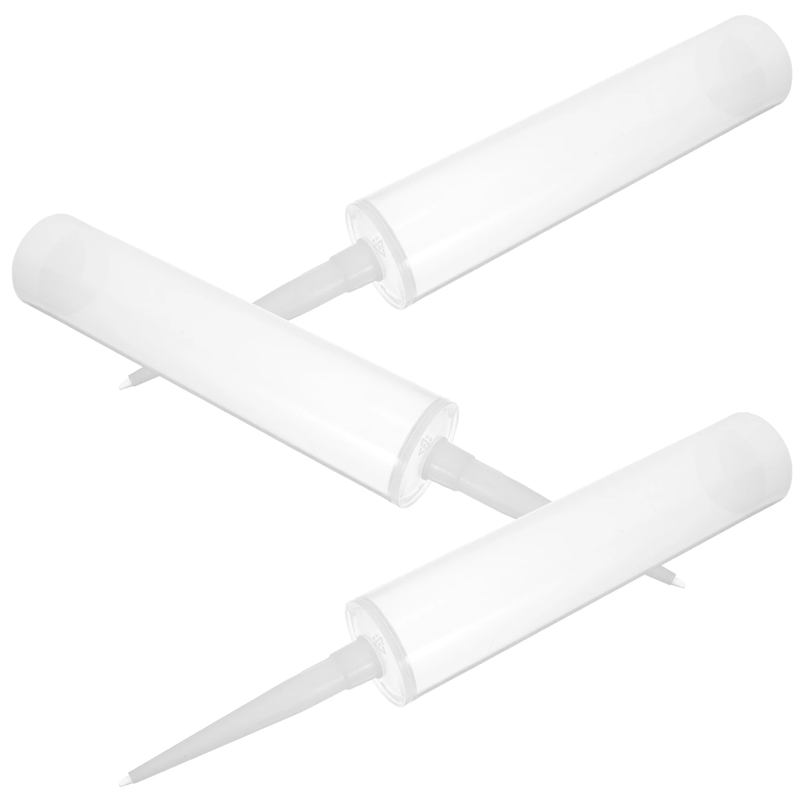 

Transparent Plastic Caulk Tubes Fine Tip Leakproof Universal Adhesive Replacement Home Repair Craft Industrial Use for Glue