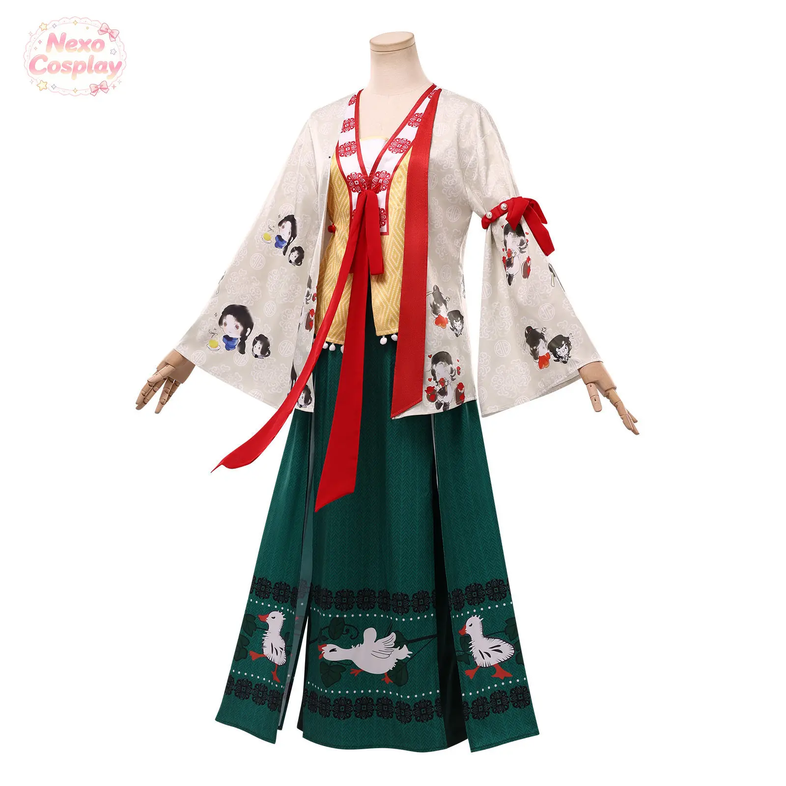 Female Wanderer Robe from Where Winds Meet Cosplay Costume Same style role-playing women's clothing in the game view 4