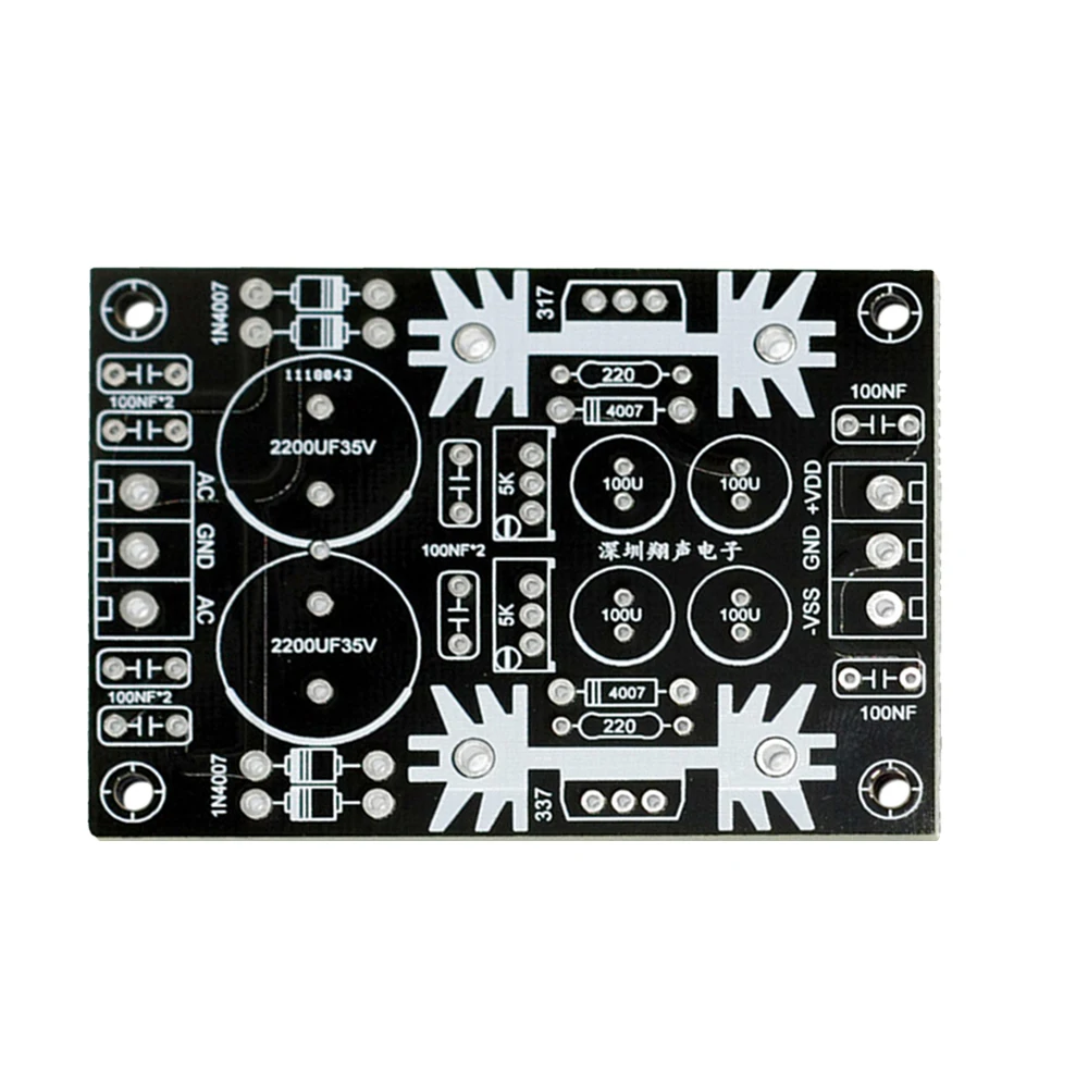 LM317 LM337 AC-DC modulo di alimentazione regolatore di tensione regolabile positivo negativo Dual Power 5V 12V 24V PCB per amplificatore