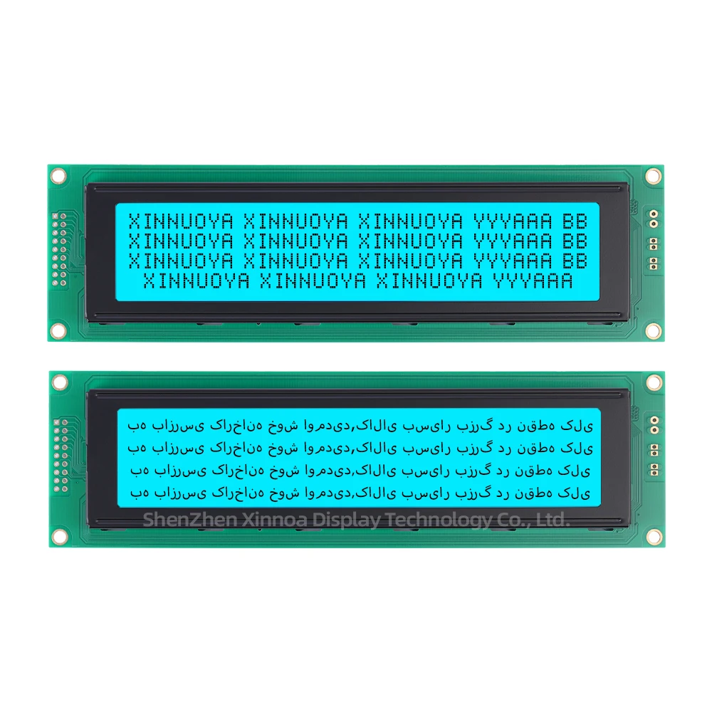 40 x4 4004 LCM porta parallela AIP31066 con retroilluminazione a LED 3.3V/5V 16PIN pellicola grigia lettere blu modulo LCD caratteri Farsi 4004A5