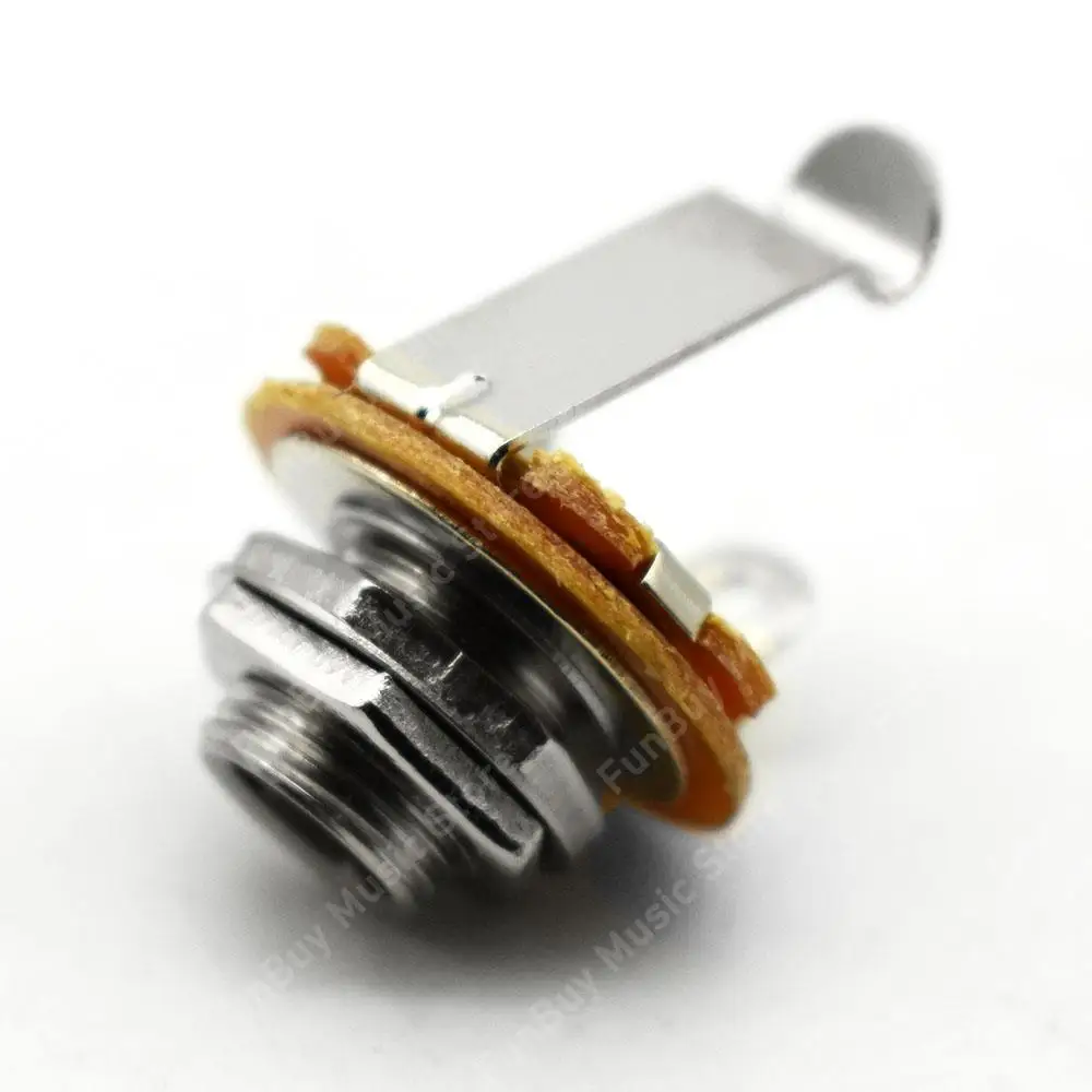 20pcs 1/4 inch 6.35Mm Stereo Input Jack Plug Socket for Electric Guitar Bass Guitar Pickup Output Jack Guitar Part