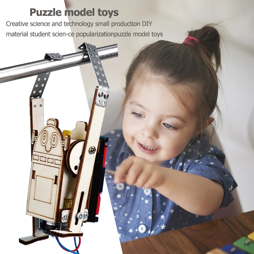 

DIY Robot Rope Climbing Model Multifunctional Science Experiment Toys Creativity Inspiring Relieve Boredom for Family and School