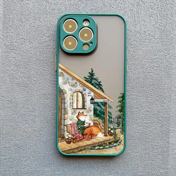 Cartoon Tier Freizeit Telefon Fall Für iPhone XR XS X 17 16 11 12 13 14 15 Pro Max mini 16 15 14 Plus Stoßfest Matte Abdeckung – Detail 5