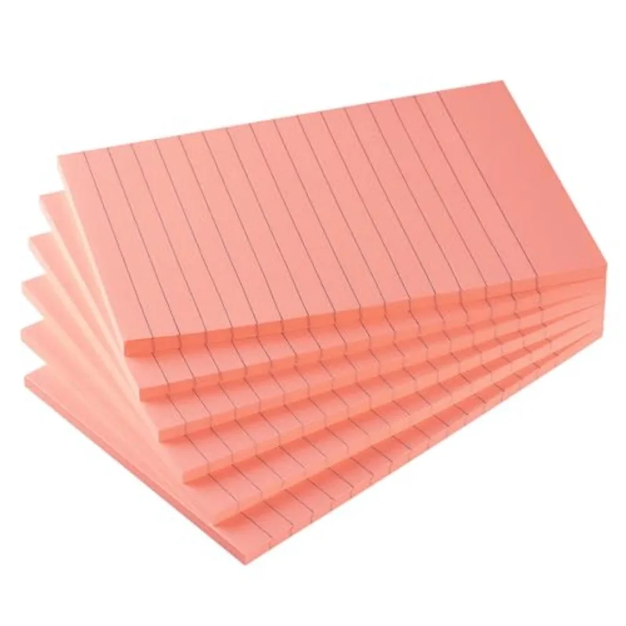 

Pads Lined Sticky Notes with Lines 4x Self-Stick Notes Sticky Notes, 45 Sheets/Pad