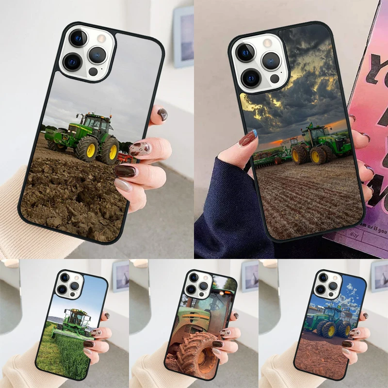 Agriculture and farming equipment Vehicle Tractor case Cover For iPhone 14 15 16 Pro Max SE For apple 11 12 13 Pro Max 8 Plus