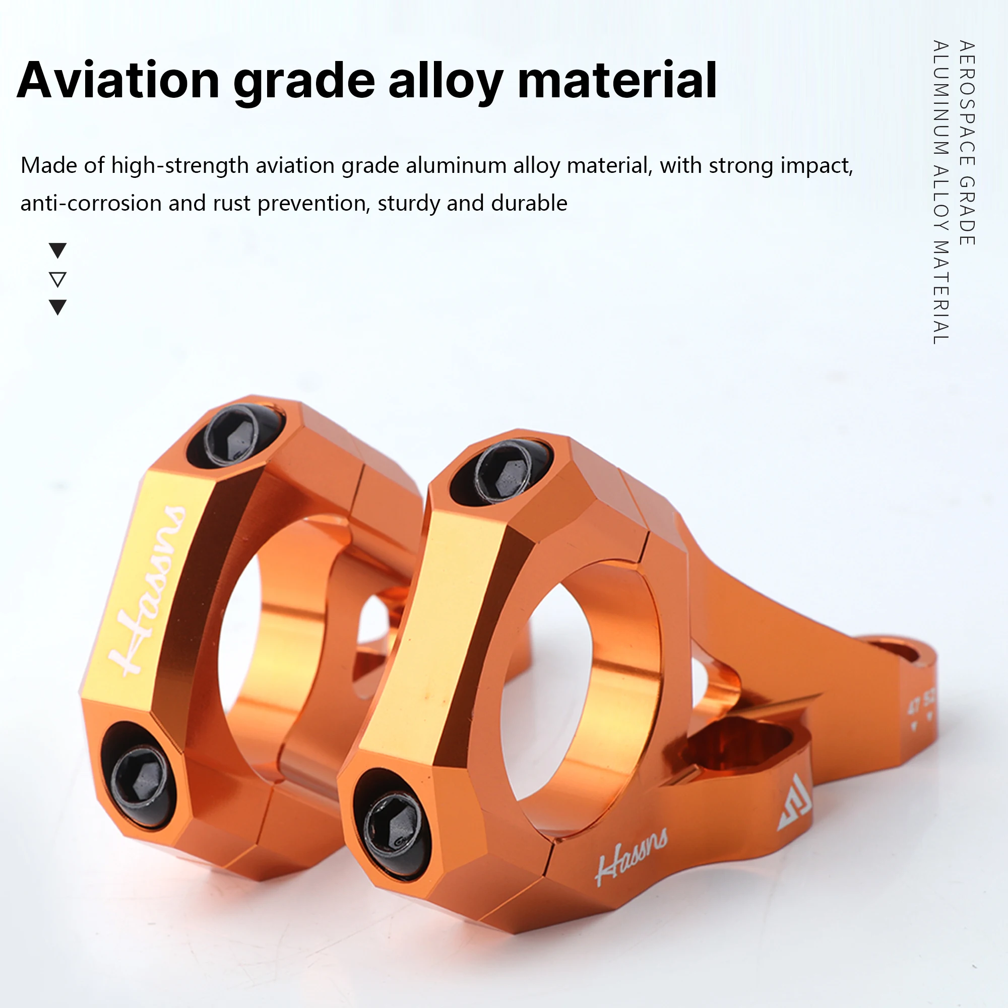 

HASSNS двойной плечевой вынос DH, зажим для руля 31,8 мм, высокопрочный алюминиевый сплав, горный велосипед AM DH с фиксированным выносом