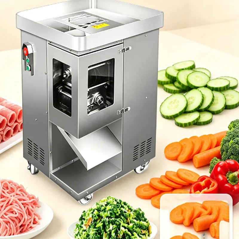 Stable Operation Meat Shred Machine Vertical Structure Save Space For Central Kitchen