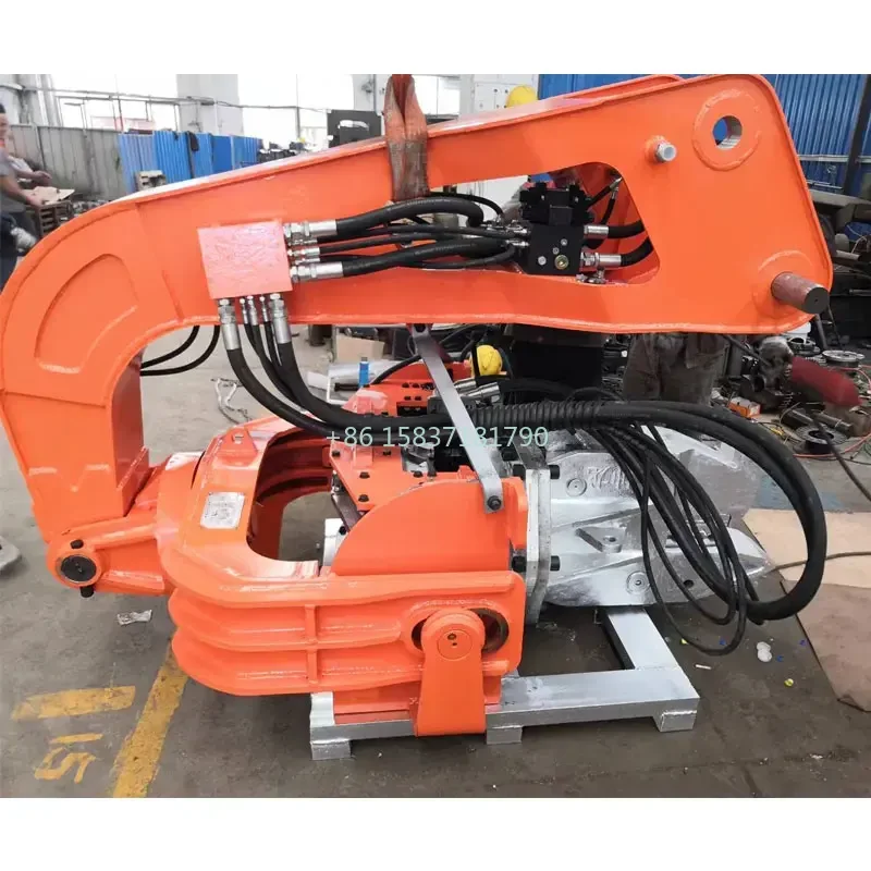 High Frequency Sheet Pile Driver Machine Hydraulic Vibratory Hammer Vibro Pile Driver Drill Rig Machine Manufacturer in China