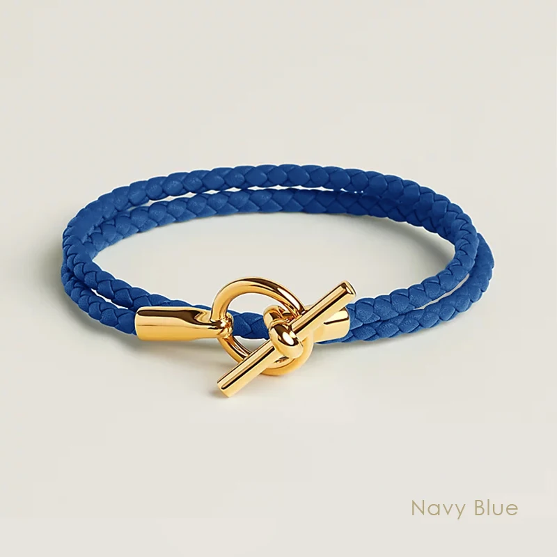 MOONLIGHT Klassische Doppelschicht-Armbänder aus Leder für Damen, hochwertiges Armband, modisches Paar, Schmuck, Geschenke, 11 Farben im Großhandel
