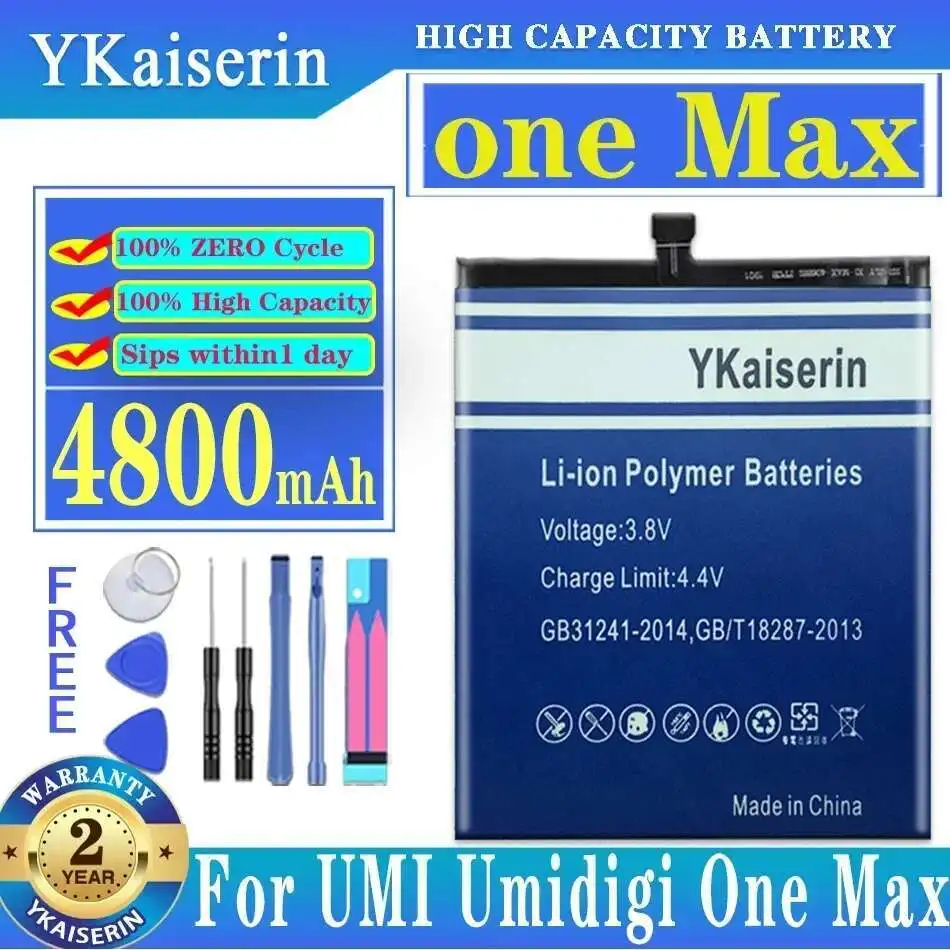 

Long-Lasting Performance For Umi Umidigi One Max 4800Mah Mobile Phone Battery Good Low-Temperature