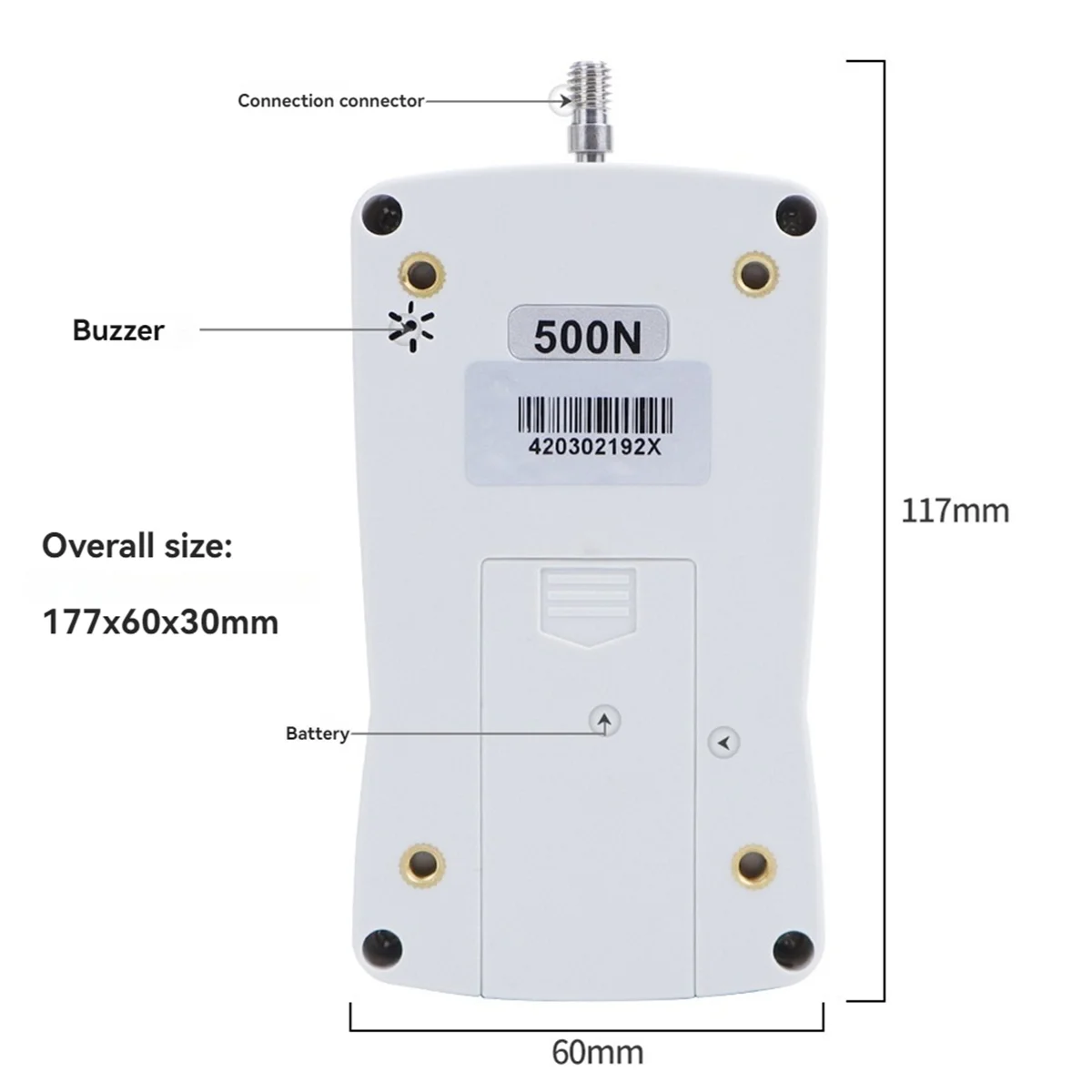2025+ 500N プッシュプルゲージ デジタルフォースゲージ プッシュプルフォースゲージ デジタルダイナモメーター