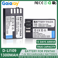 D-Li109 DLi109 Cameras Battery 1800mAh For Pentax KR KP K2 K30 K50 K70 K500 KS1 KS2 K-S1 K-S2 K-R K-P K-2 K-30 K-50 K-70 K-5003