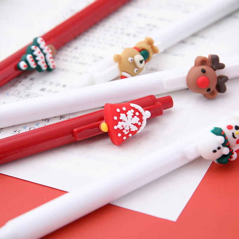 Cute Christmas Touch Pen Cartoon Cute Press Pen Students Neutral Pen Office Supplies