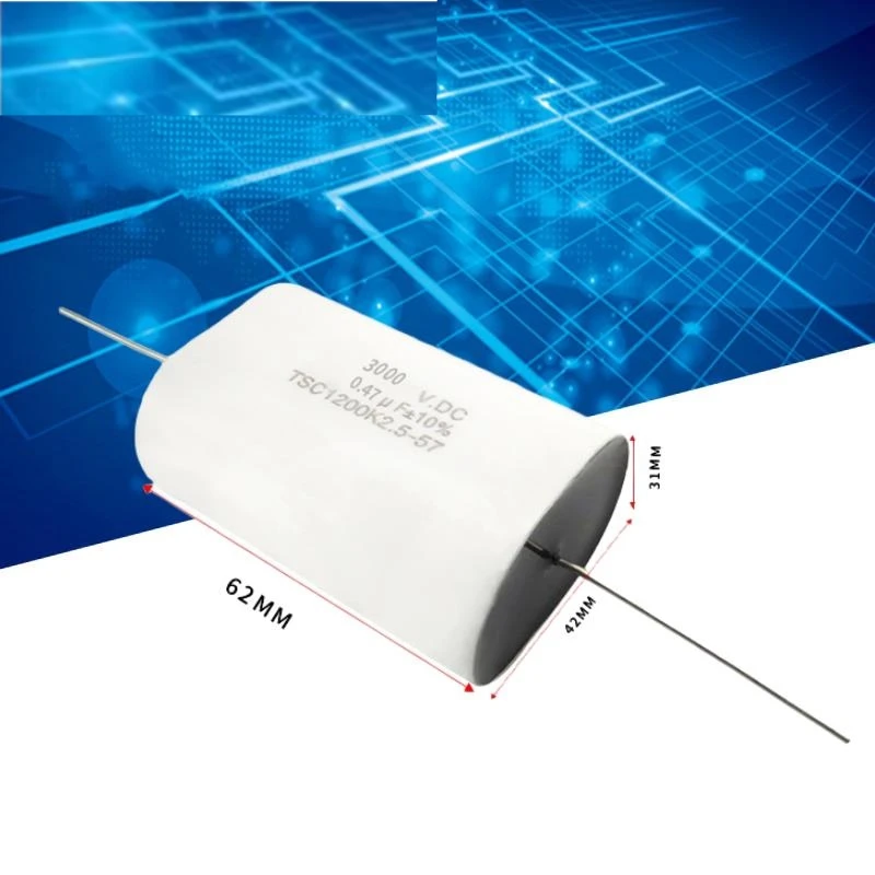 Non inductive axial non inductive IGBT absorption capacitor 3000VDC 0.47UF 3000V 474 high stability explosion-proof