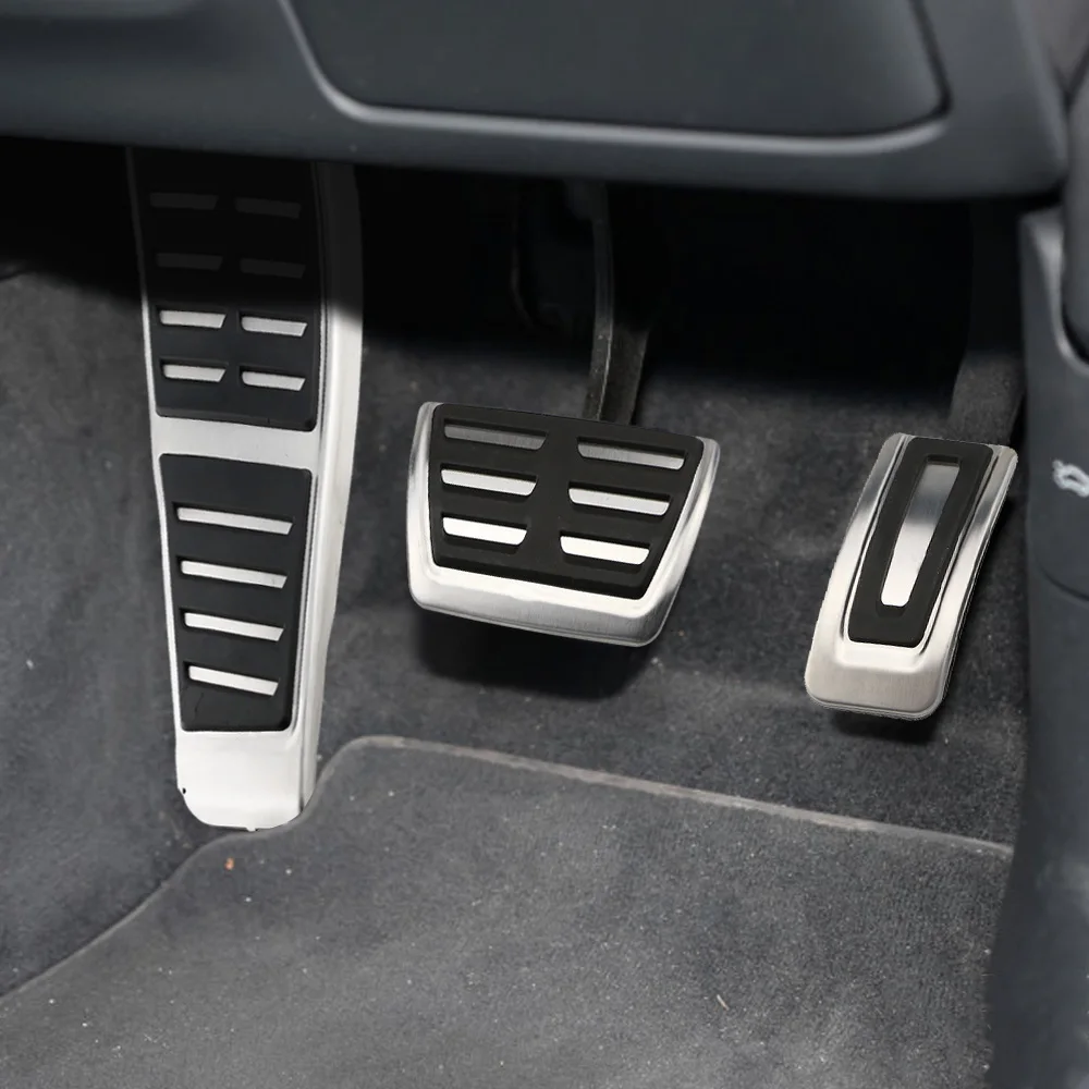 Para audi a7 s7 rs7 4g 2010-2017 a6 s6 rs6 c7 4g rhd freio de combustível de gás do carro descanso morto pedal capa almofada guarnição acessórios automóveis