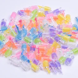 10/30/50/100pcs/Lot Handmade Resin Drink Beverage Charms Pendant Summer Cool Beverages Bottle Charm For DIY Jewelry Making Craft