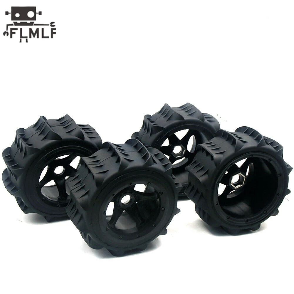 Rc Car Front Rear Same Desert Wheels Tires 4pcs/Set Fit 1/5 HPI ROFUN ROVAN KM BAJA 5B 5T 5SC Kraton 8s Losi DBXL-E 2.0 Parts