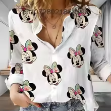Disney Mickey Mouse TWomen's Blouses Shirt
