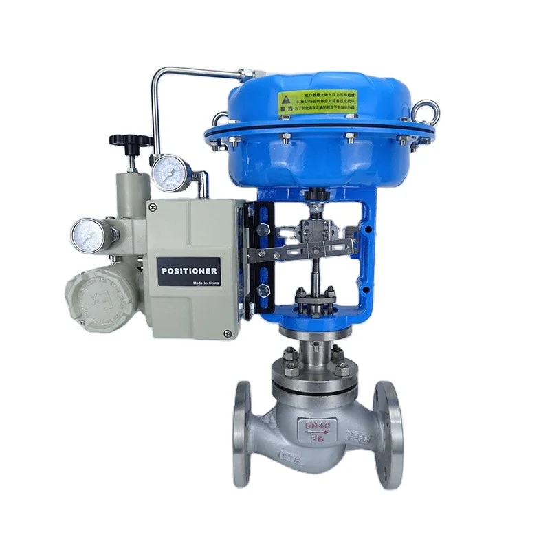 4-20ma High OEM Stainless Steel Flow Control Modulating Pneumatic Diaphragm Single Sealing Sleeve Valve Flange Globe Valve