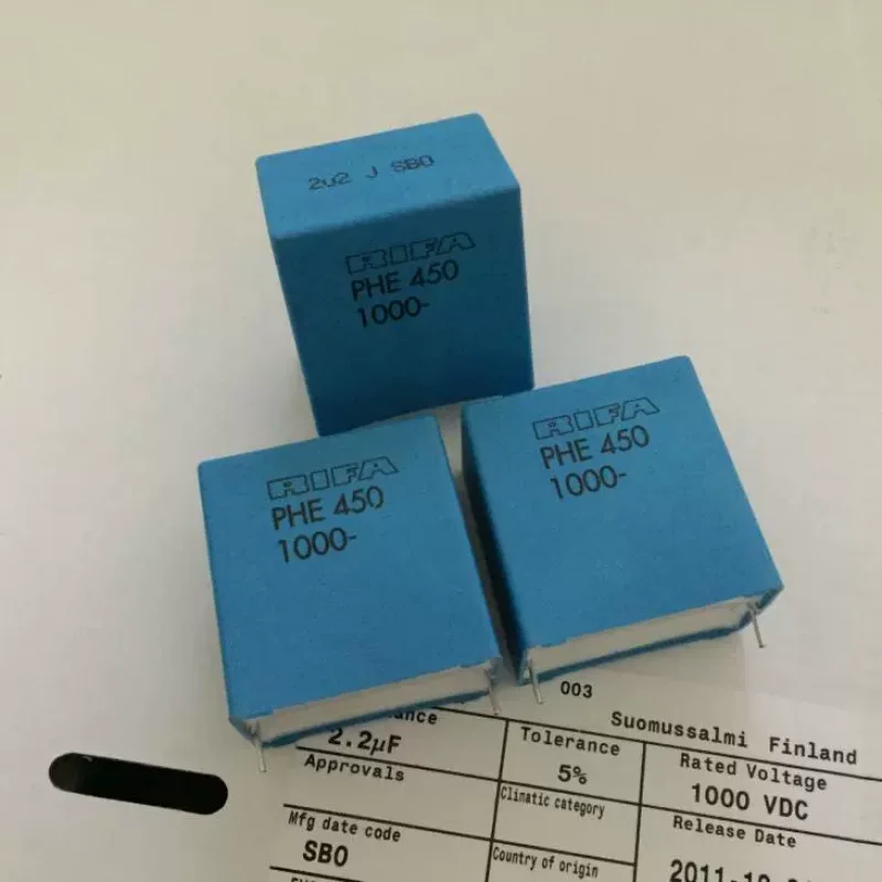 10-100pcs Authentic Swedish RIFA PHE450 series 2.2UF 1000V 225J polypropylene high-voltage coupling capacitor