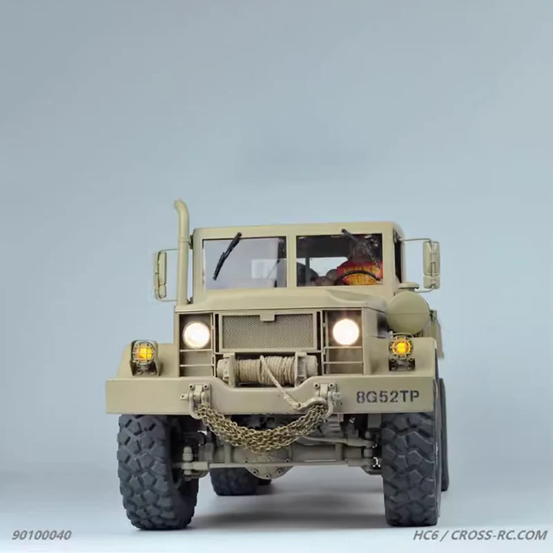

Cross Hc6 M35 Style 6x6 Rc Military Truck Electric Remote Control Hard Shell Off Road Rock Crawler Dual Speed Model Vehicle Gift
