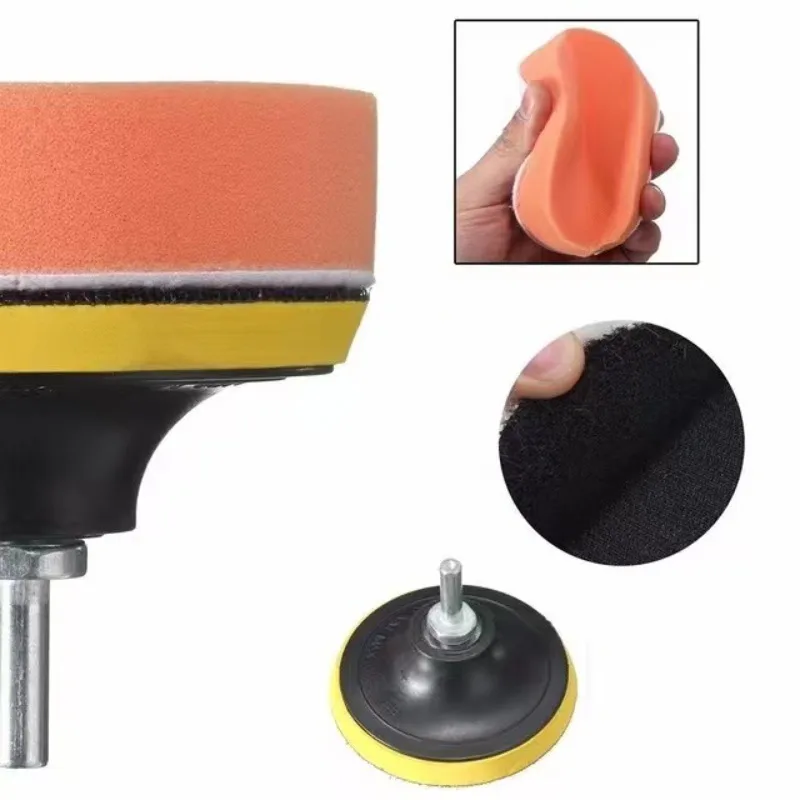 11PCS 3/5/7 Inch Polishing Pads Car Drill Bits Sponge Wool Polishing Pads Car Buffer Polisher for Sanding, Waxing, Sealing Glaze