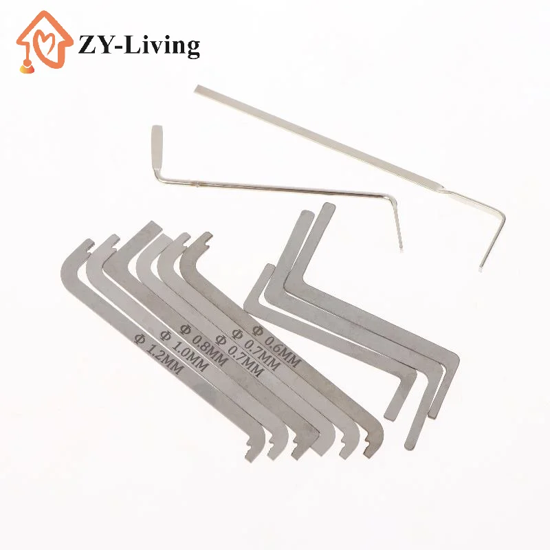 5/11Pcs  Repair Comb Tools Lock Tension Wrench Replacement Turning Tool Broken Keys Out  Tool