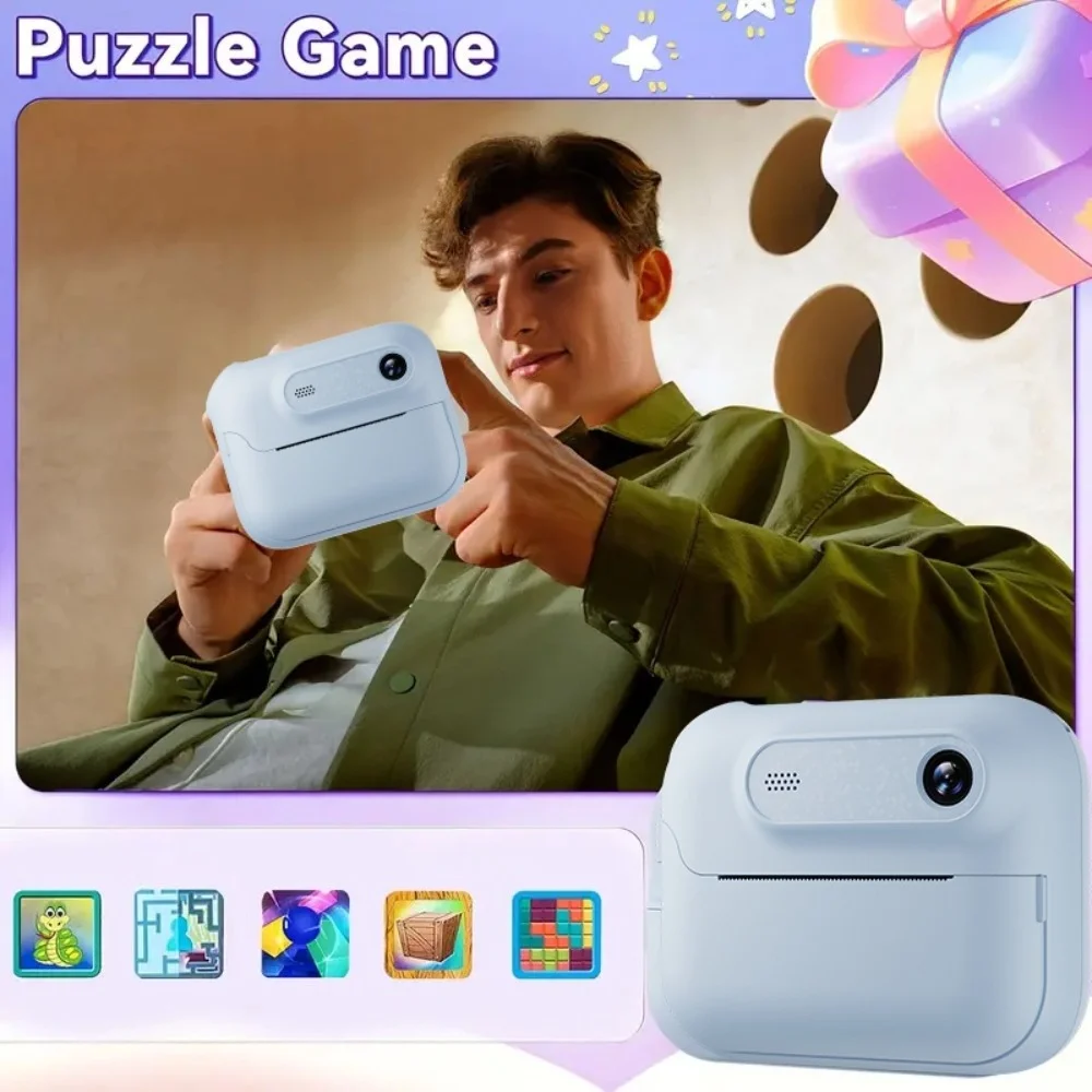 Instant Print Camera HD Digital Camera Support 17 Languages Instant Photo Printing Camera 1300mAh for Girls Boys Birthday Gifts view 3